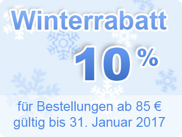 Winterrabatt 10% ab 85 